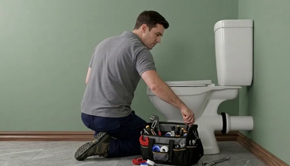 Toilet installation in Wolverton